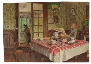 La lectura en la sala de estar, Vaucresson, 1924