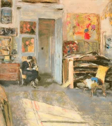 Madame Josse Hessel en el Estudio de Vuillard