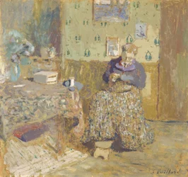 Madame Vuillard cosiendo, 1920