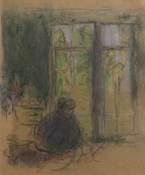 Madame Vuillard en la ventana, 1915