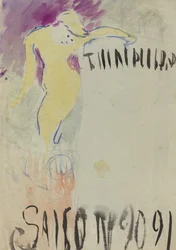Diseño del programa para el Théâtre Libre (verso)