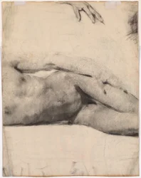 Desnudo masculino reclinado (verso)