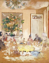 El comedor en el Chateau de Clayes, 1938