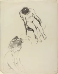 Dos Estudios de Figuras Desnudas