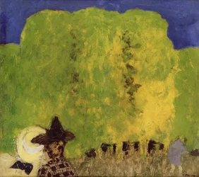 Dos mujeres en un paisaje, 1895