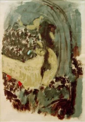 É.Vuillard, Una galería en el Gimnasio