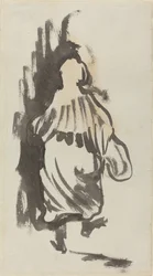 Figura Caminando Vista desde Atrás, c. 1894