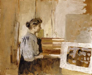 Mujer en un estudio, c.1915