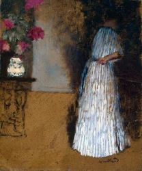 Joven mujer en una habitación, 1892-1893