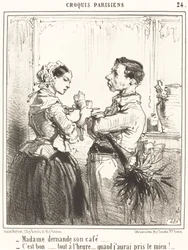 Madame pide su café