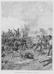 Batalla de Goito, 30 de mayo de 1848 (grabado)