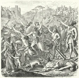 Invasión del territorio romano por los cimbrios, finales del siglo II a.C.