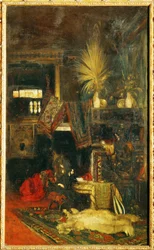 El pintor Hans Makart en su estudio ... (pintura sobre lienzo)