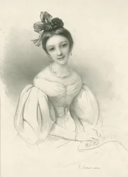 Retrato de Clara Wieck-Schumann 1819-1896, 1832