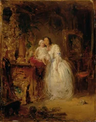 Esposa e hija del artista