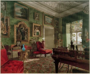 Habitación verde en el castillo de Berlín