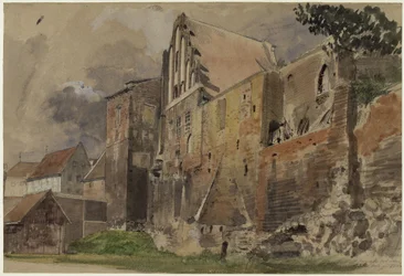 Ruinas de la antigua casa señorial en Toruń