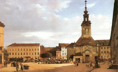 Ruso: "Spittelmarkt en Berlín"
Alemán: Spittelmarkt