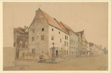 Calle de Thorn con la casa natal de Nicolás Copérnico