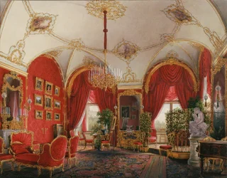 Interiores del Palacio de Invierno. El Cuarto Apartamento Reservado. La Habitación de la Esquina, Mediados del siglo XIX
