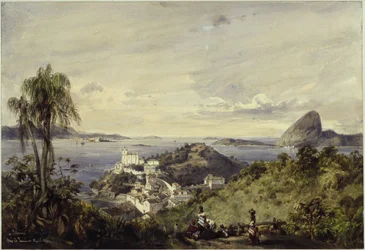 Bahía de Río de Janeiro con el Corcovado