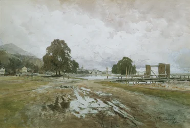 En el rastrillo de madera