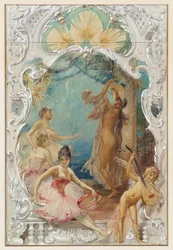 Danza (borrador para un mural en Varieté Ronacher, Viena)