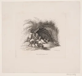 Un ermitaño en su cueva