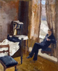Andreas leyendo