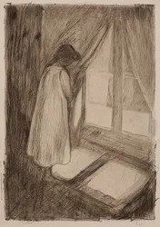 La niña en la ventana