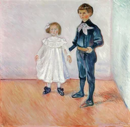 Erdmute y Hans-Herbert Esche, de Munch, Edvard (1863-1944). Óleo sobre lienzo
