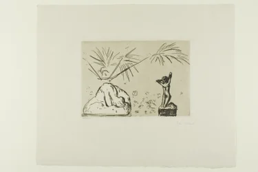 Interior con Esculturas