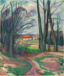 Paisaje en Skoyen, 1920s