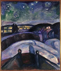 Noruega, Oslo, Noche estrellada