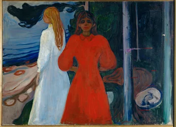 Rojo y blanco (óleo sobre lienzo)
