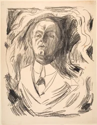 Autorretrato con cigarrillo