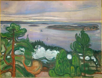 Humo de un tren que pasa (pintura sobre lienzo)