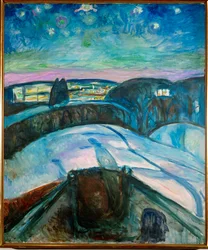 Noche estrellada (óleo sobre lienzo)