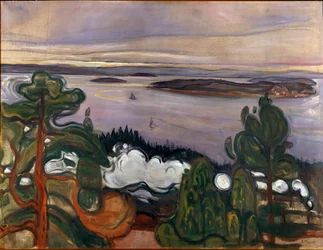 El humo del tren, 1900, Sol, 84,5 x 109 cm, Oslo, Kommunes Kunstsamlinger, Museo Munch (Musée Munch)