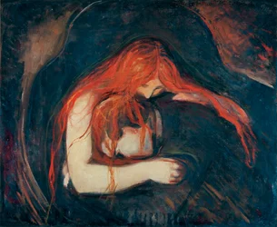 El vampiro (óleo sobre lienzo)