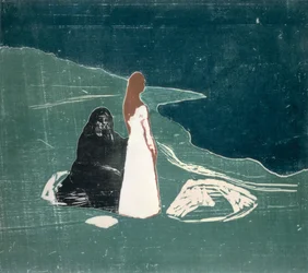 Dos mujeres en la orilla