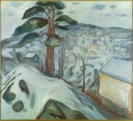 Paisaje invernal en Kragerø