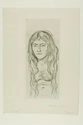 Mujer con Cabello Largo