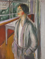 Joven en la veranda