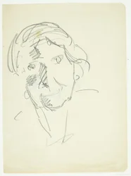 Retrato de la esposa del artista, la pintora Agnes Weie (1878-1964), de frente