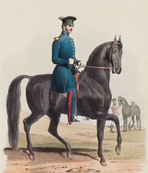 Guardias Reales a Caballo, Maestro de Equitación y Jinetes Rudos