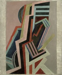 Composición abstracta (óleo sobre lienzo)