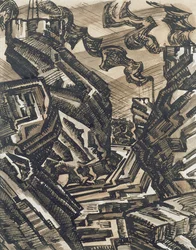 Dibujo del Black Country: acerías