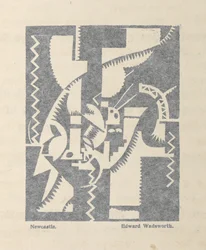 Newcastle de Edward Wadsworth de BLAST no. 1, la revista vorticista