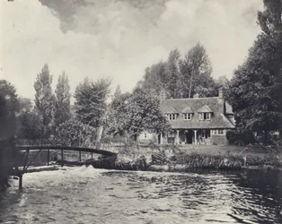 Thorney Weir Fishery House (fotografía en blanco y negro)